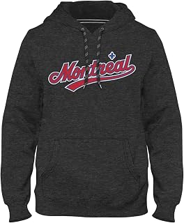 Montreal Expos Cooperstown MLB Express Twill Logo Hoodie (Road)