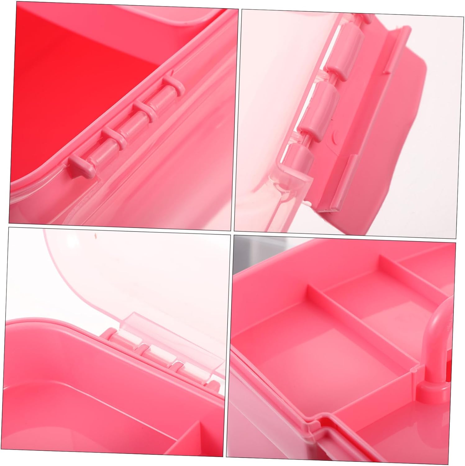 11-Inch Dual-Layer ABS Makeup Organizer Removable Tray Portable Cosmetics Storage Case for Women Multi-Functional Travel Makeup Box