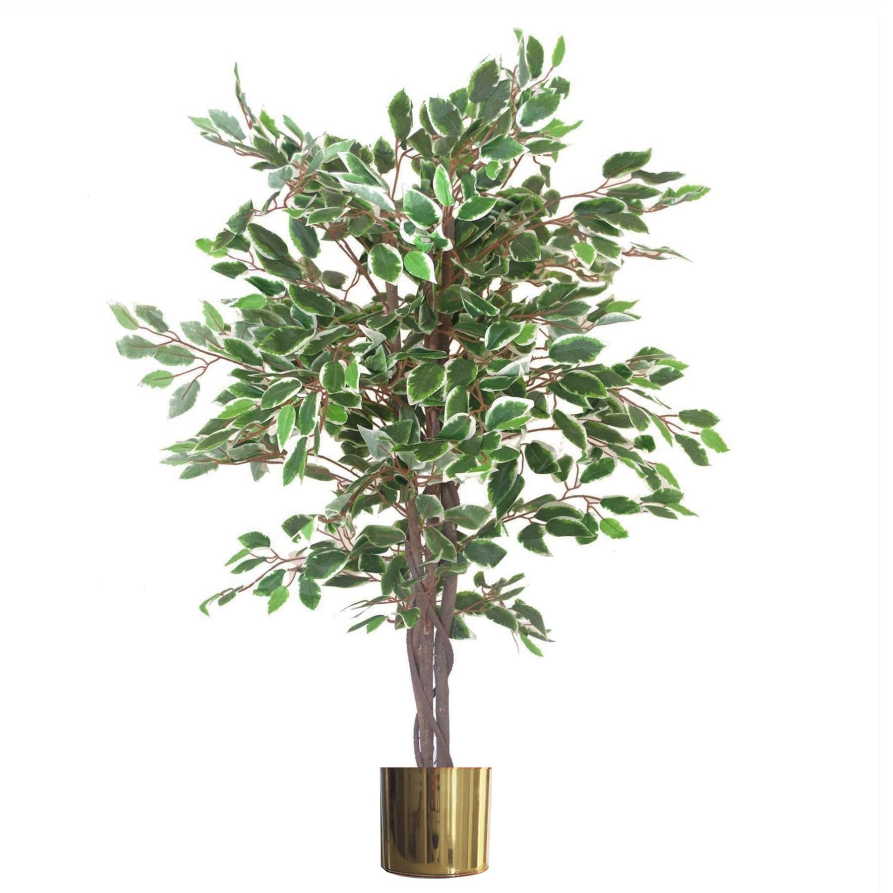 100cm Faux Ficus Tree in Metal Pot