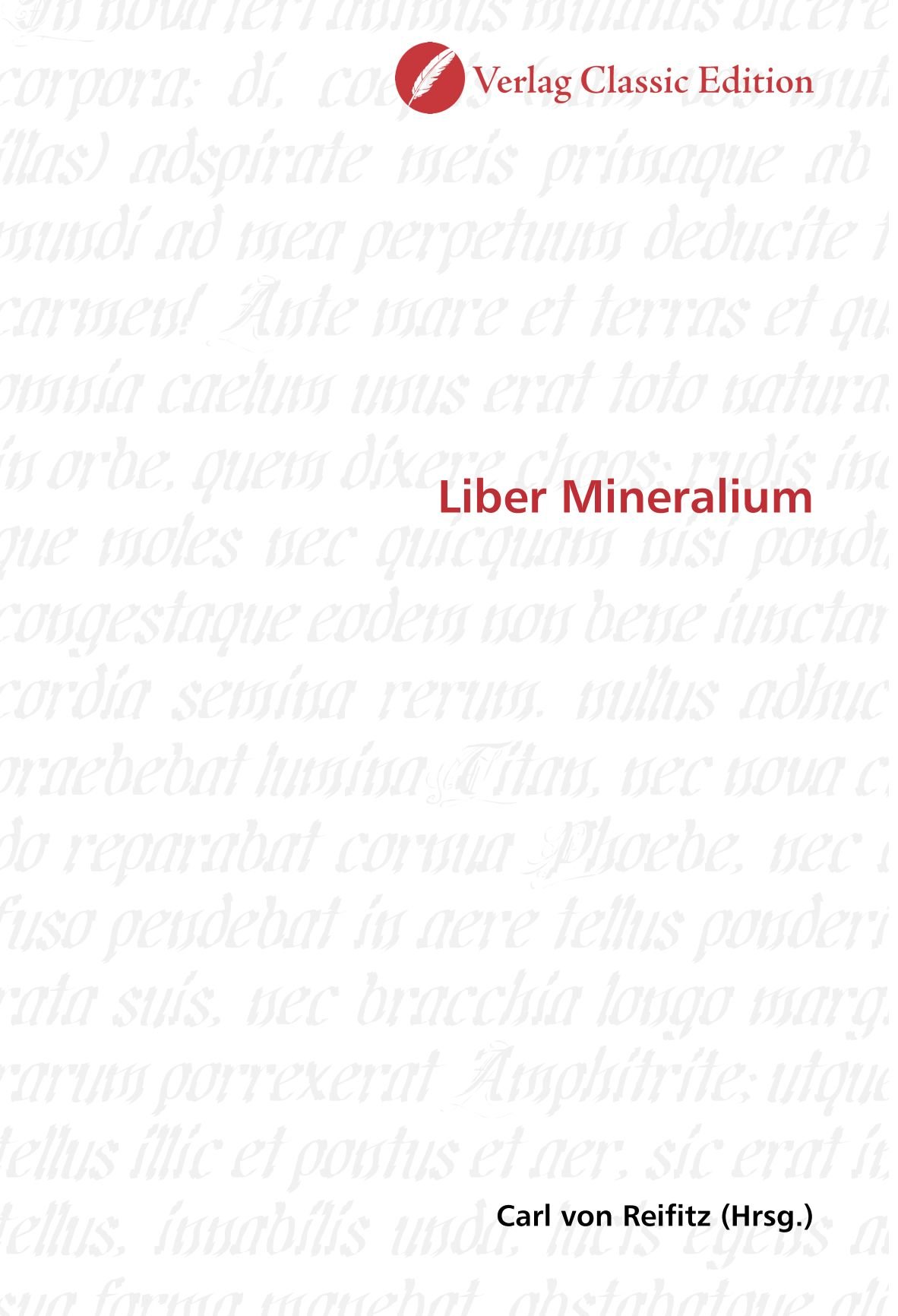 Liber Mineralium (German Edition)