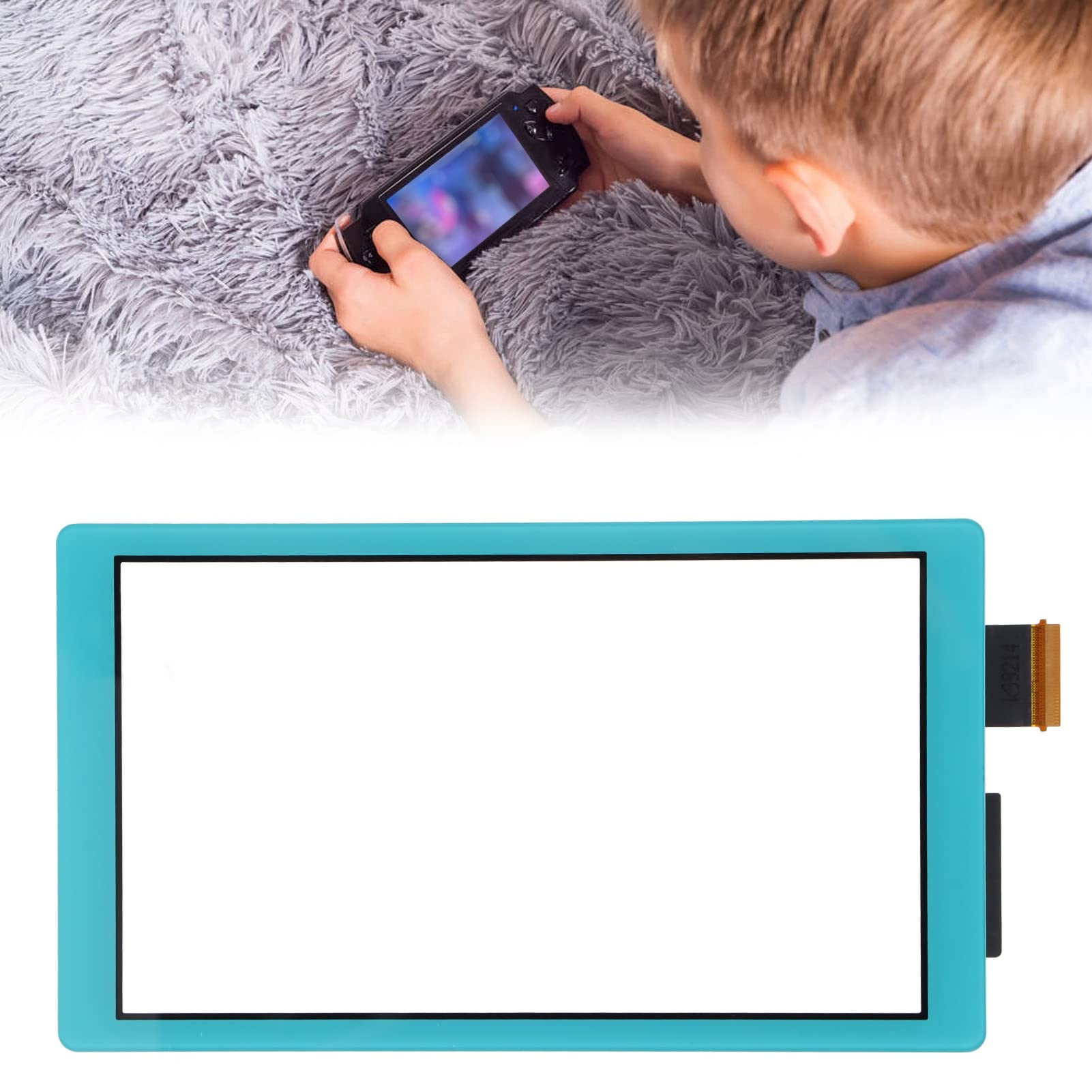 Szkło Ekranu Dotykowego do Wymiany Lite Szkło Ekranu Dotykowego do Wymiany Lite Przedni Panel Zewnętrzny Digitizer Szkło Ekranu Dotykowego do Konsoli Lite (Zielony)