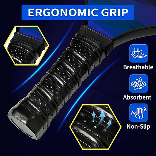 Miniatura 3 de APEXUP Wood Pickleball Paddles, Premium Pickleball Set with Pickleball Balls, Cooling Towels & Carry Bag, Pickleball Rackets with Ergonomic Cushion