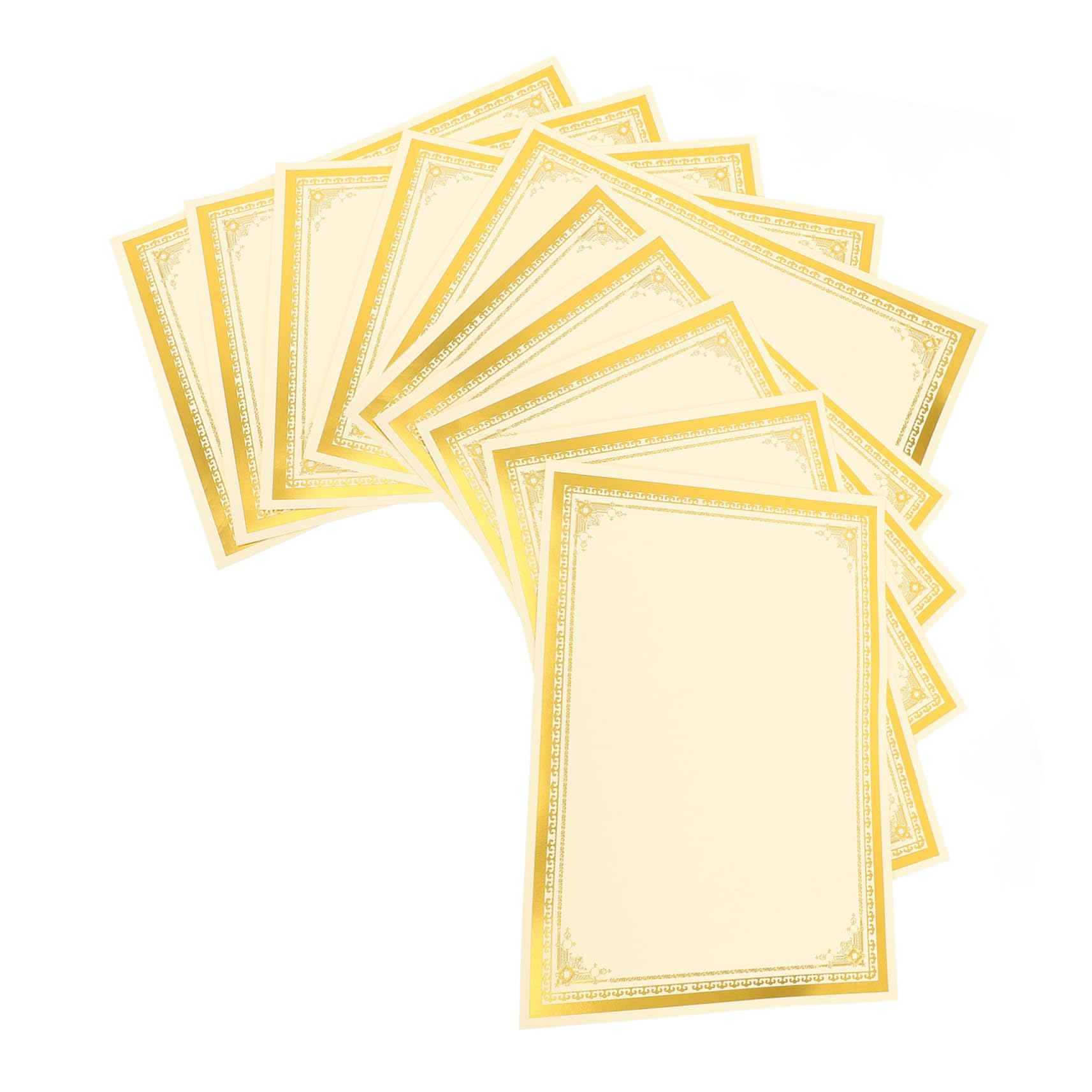 Tofficu 50piezas Papel De Impresión Diseño Elegante Redondeados Para Diplomas y Certificaciones y