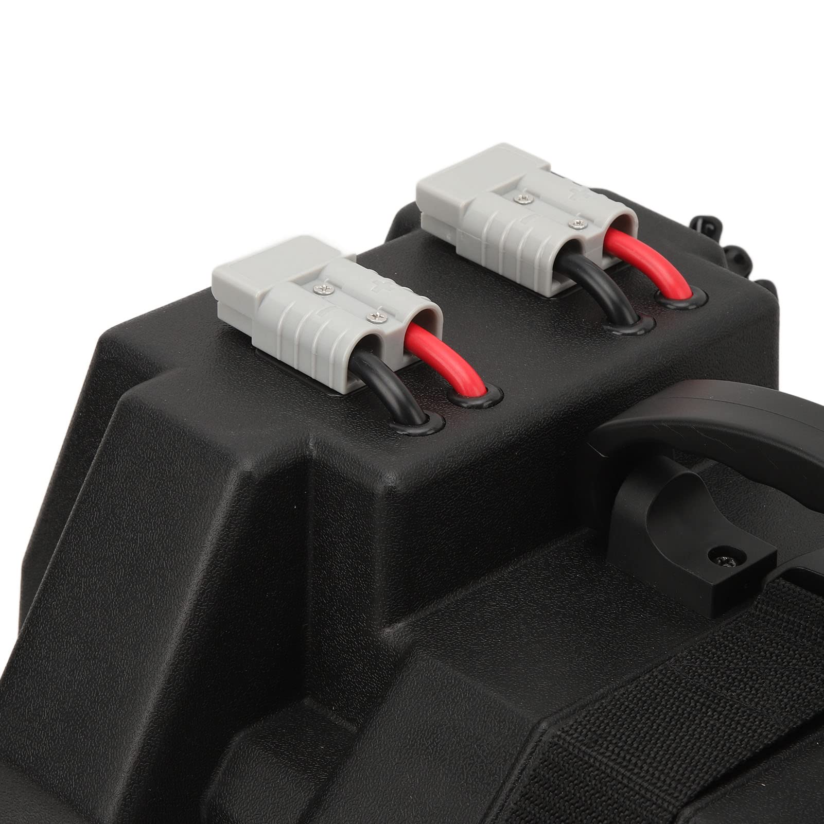 Bnineteenteam Przenośny Pojemnik na Baterie, Wodoodporny Pojemnik na Baterie 12 V z 2 Portami USB i zapalniczką, do Morskich Akumulatorów Samochodowych do Przyczep Kempingowych RV