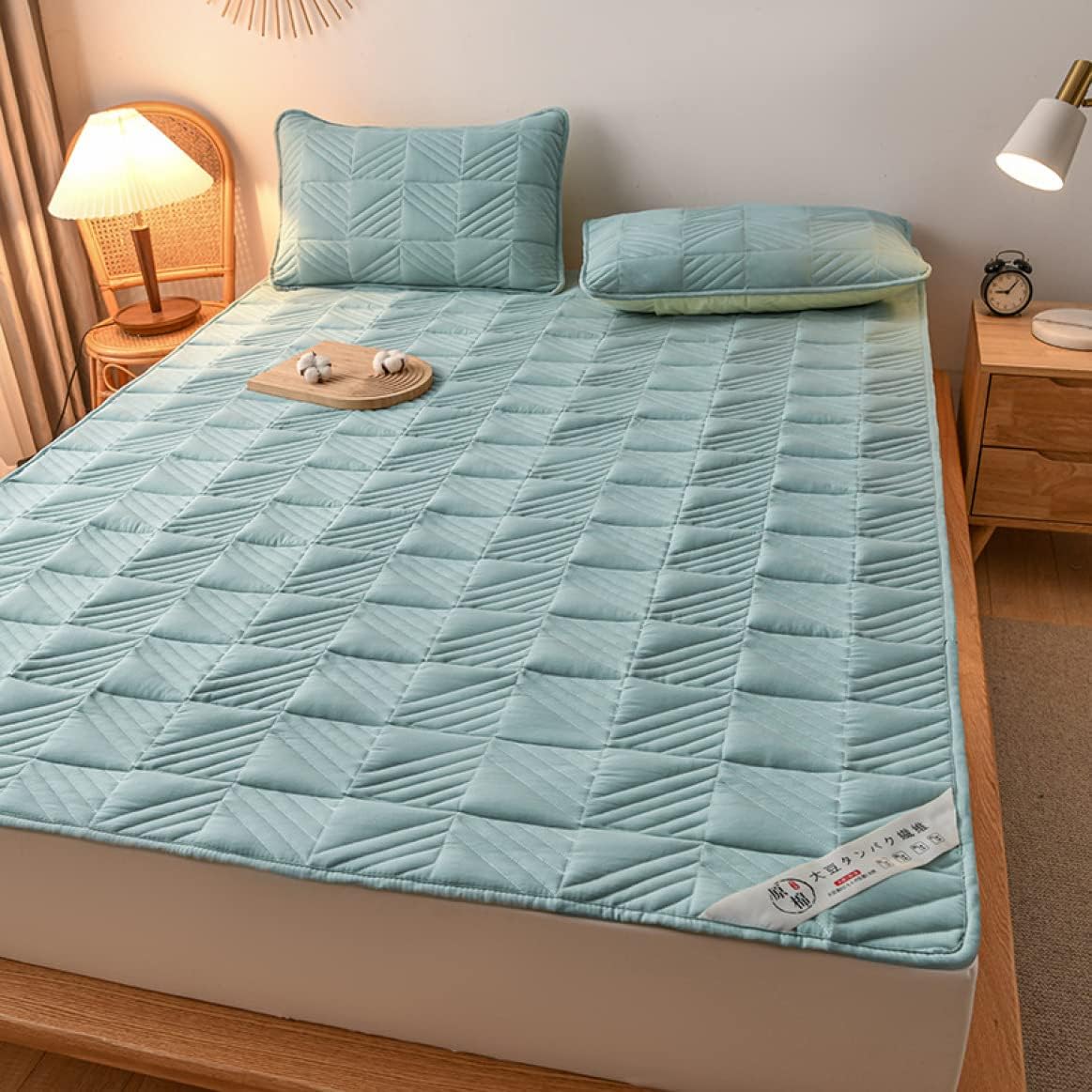 Bed Pad for Spring, Summer and Autumn, Color 7, Shrink-Resistant, Highly Breathable, Futon Pad, Single, Does Not Shrink (Color 6, 90 * 200cm)