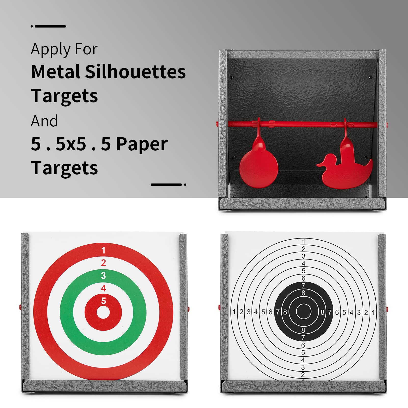 24 Pk, Three Tone Blue B-21E Target 25 Yard Silhouette Center Mass Scoring 3 Tone Blue Size: 23