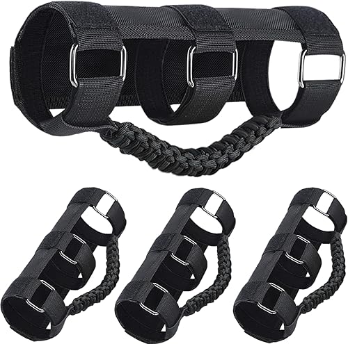 KOOLYNHO Asas de agarre para Jeep Wrangler JL JK TJ YJ Gladiator Sahara Rubicon Unlimited (color negro, 4 unidades)