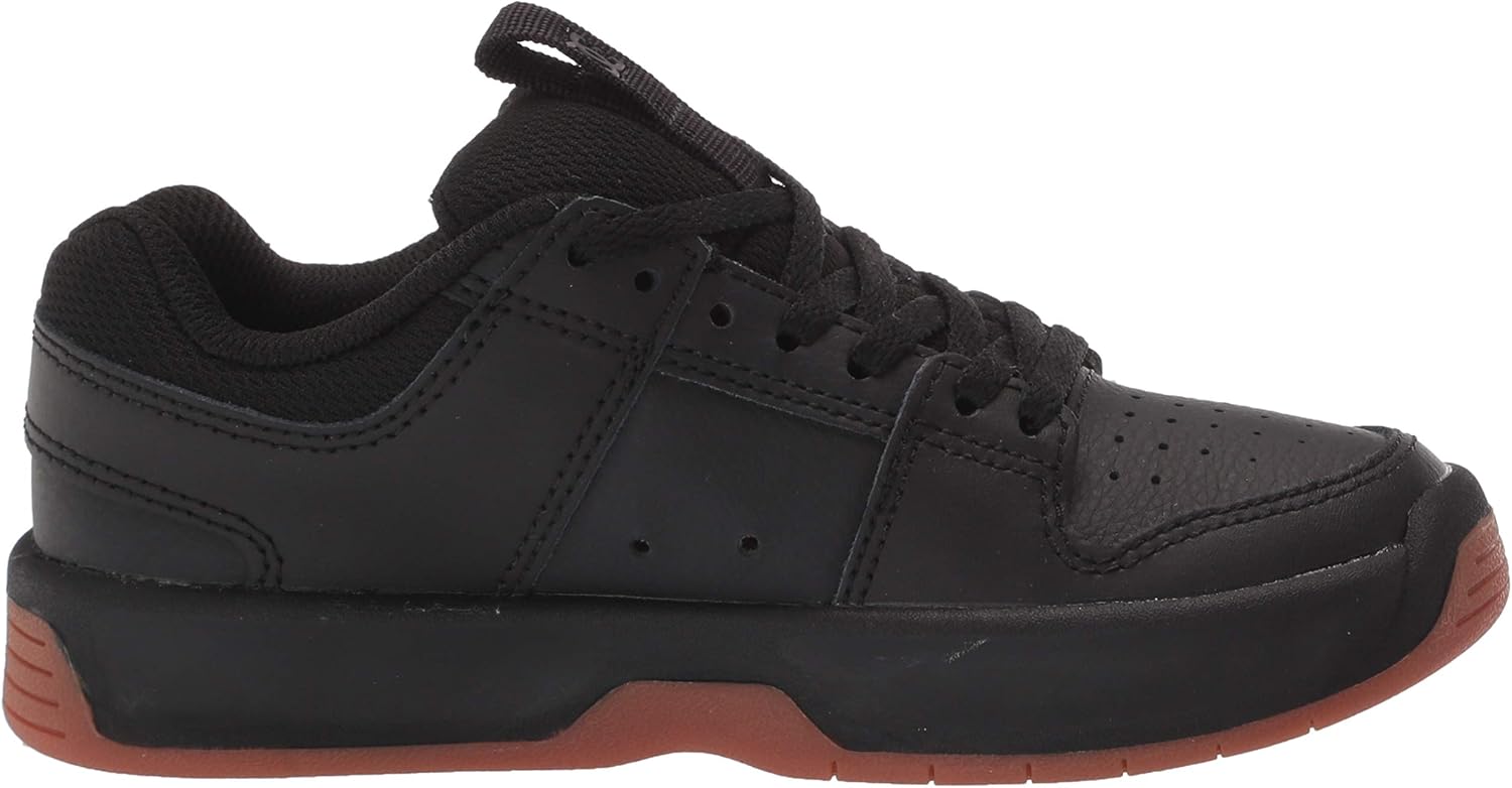 DC Boys' Lynx Zero Skate Shoe, Black/Gum, 11 M US