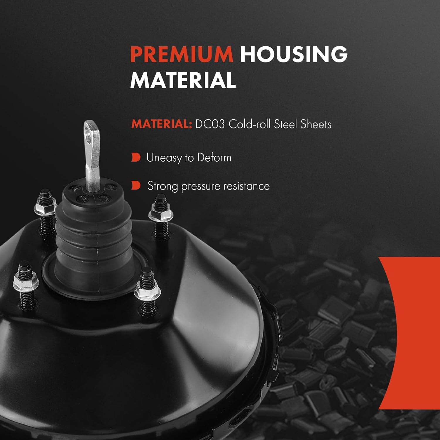 A-Premium Vacuum Power Brake Booster Compatible with Chevrolet Impala 1971-1974, Caprice 1971-1974, Biscayne 1971-1972, Bel Air 1971-1974, Without Master Cylinder