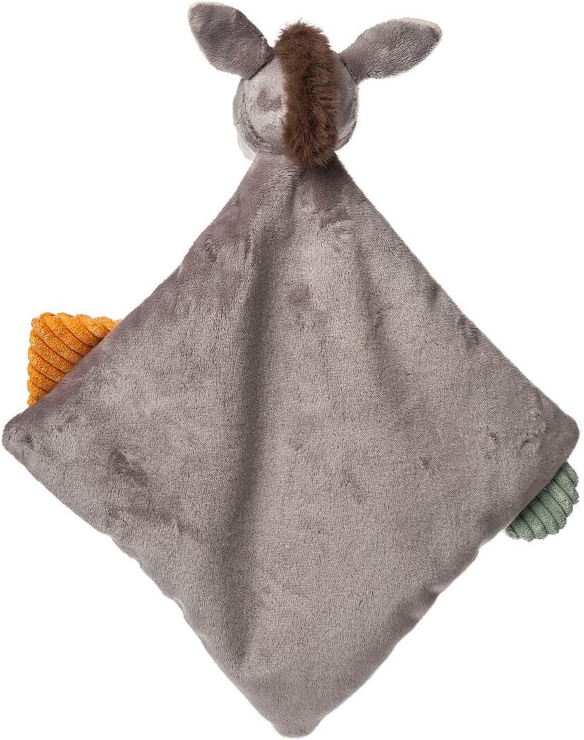 Mary Meyer Lovey Stuffed Animal Security Blanket Plush Soft Snuggle Toy, 9 x 9-Inches, Dusty Donkey