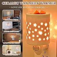 Vista 6 de Calentador de cera enchufable, calentador de cera derretida, quemador de cera de velas, calentador de velas, fundidor de velas, para decoración