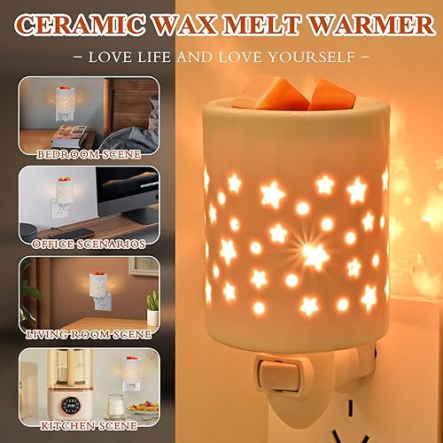 Miniatura 6 de Calentador de cera enchufable, calentador de cera derretida, quemador de cera de velas, calentador de velas, fundidor de velas, para decoración de