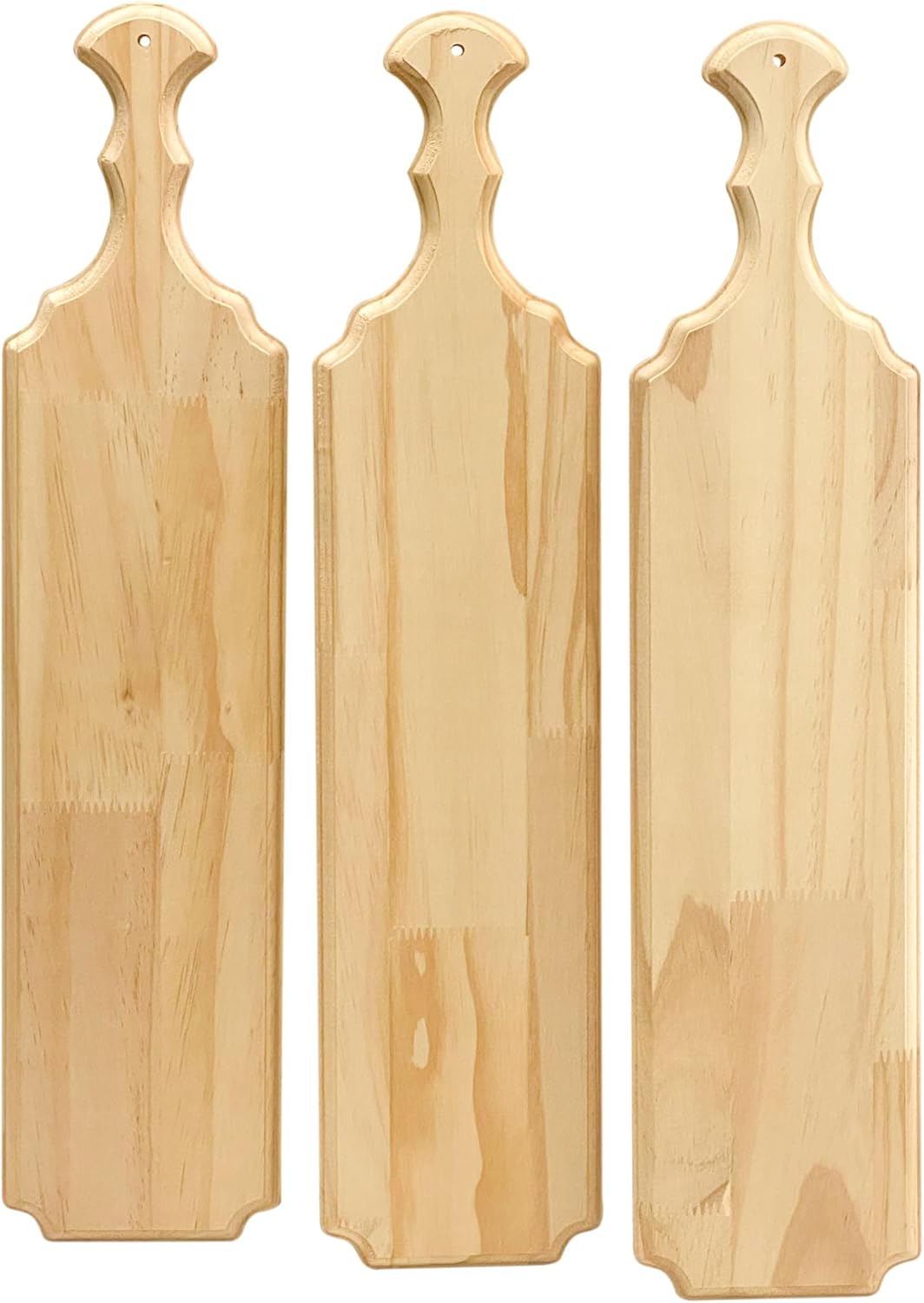 22 Inch 3-Pack Unfinished Wood Paddles Wooden Greek Paddles for Crafts Sorority/Fraternity/DIY Project/Gifts/Wall Decor