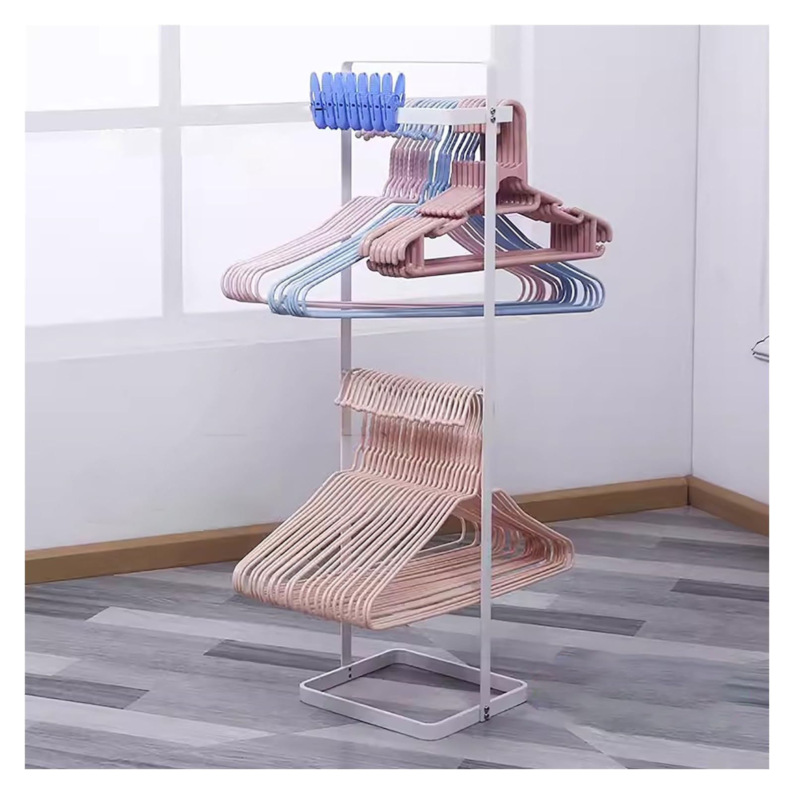 KLYDBMYT Large capacity Hanger Organizer Stacker,40cm High Clothes Hanger Stacker Holder,Detachable Hanger Storage Organiser,Clothes Hanger Organizer Rack(Size:S)