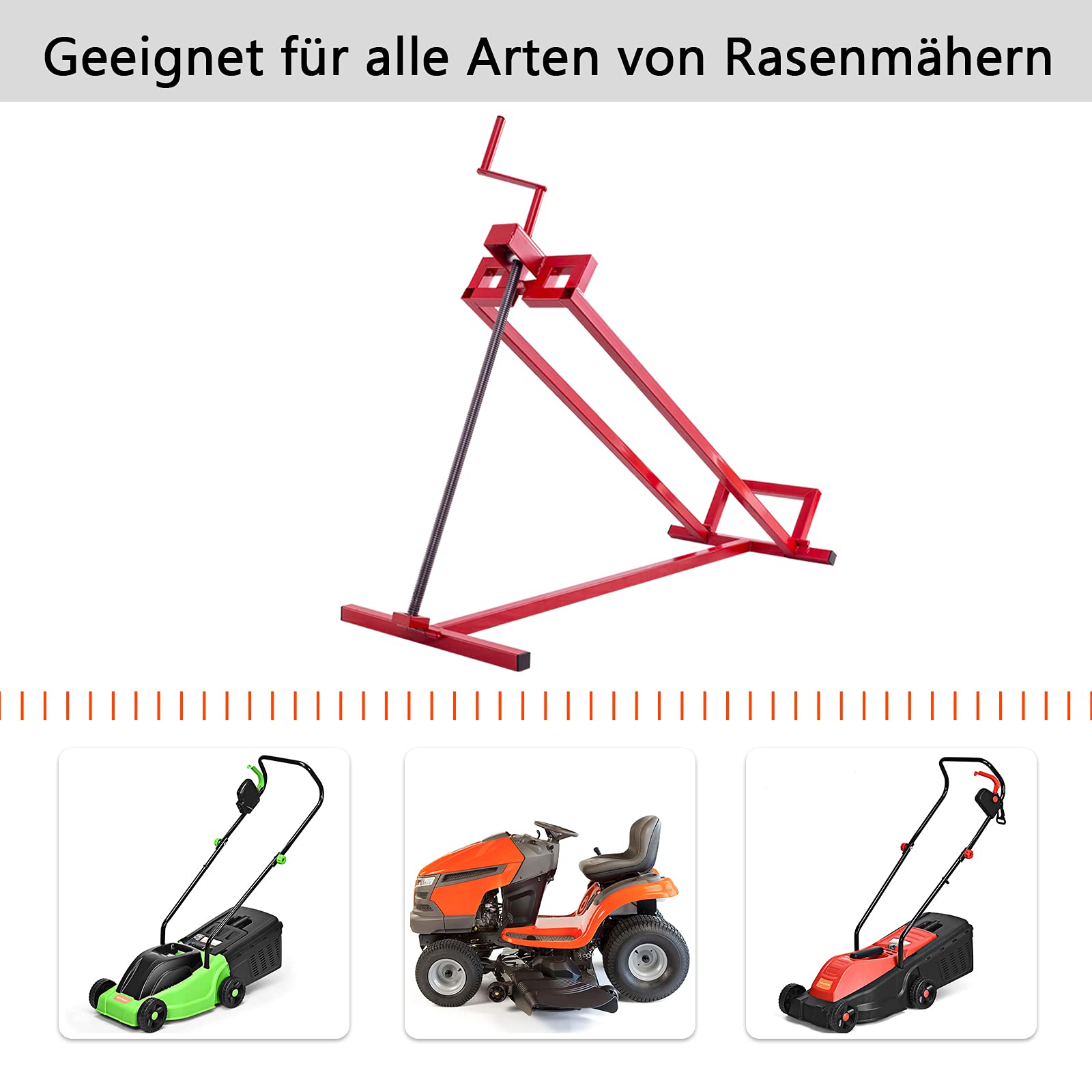 GOPLUS Rasentraktor Heber Hebevorrichtung 400 kg 45° stufenlos verstellbar Kippvorrichtung Aufsitzmäher Hebebühne
