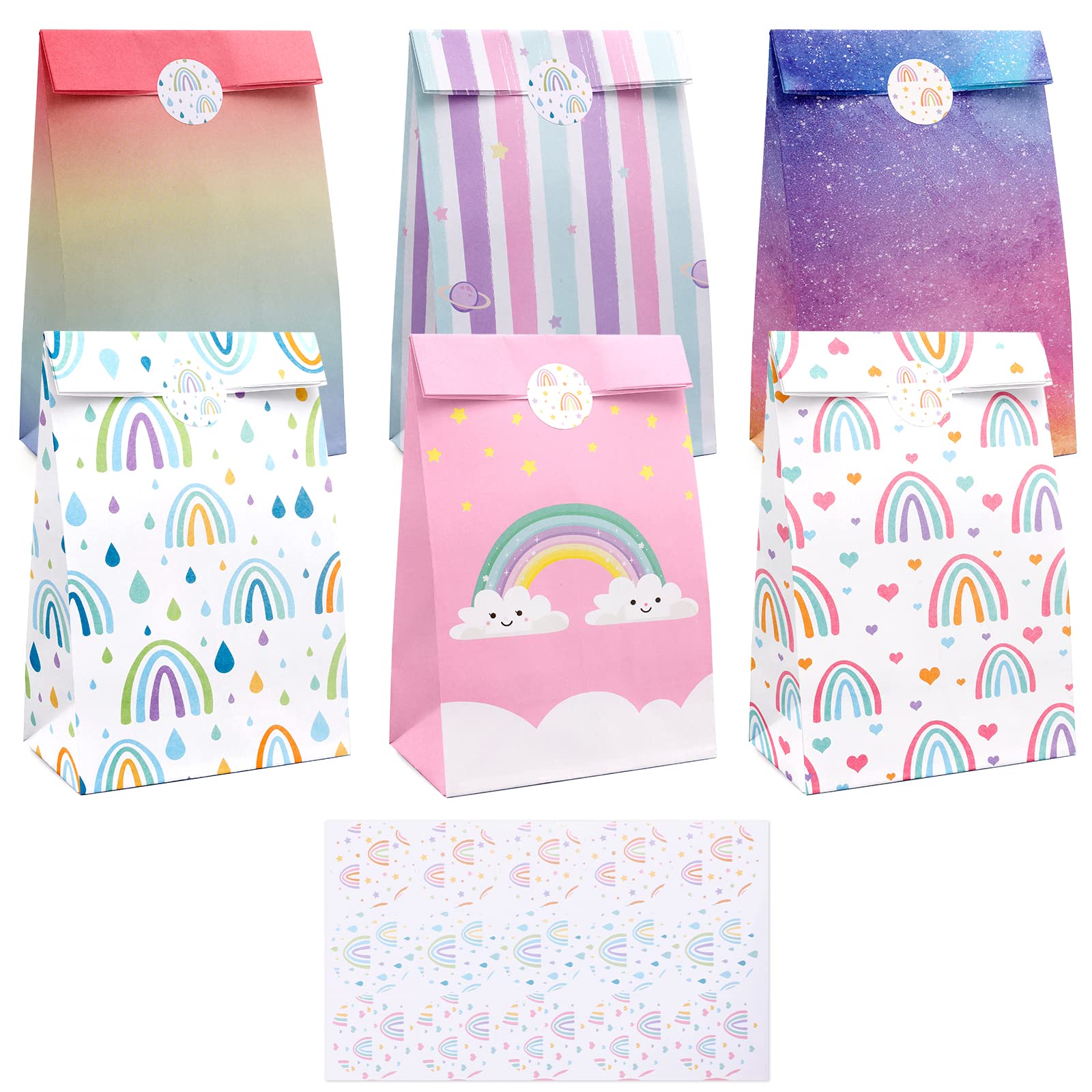Easter Gift Bags, 12 PCS Easter Candy Paper Bags With 12 Sticker Easter - View #11