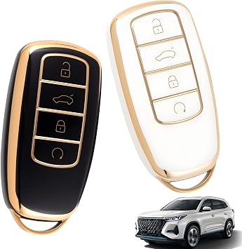 2Pcs Car Key Cover for Jaecoo 7 Omoda 5 Tiggo Chery Arrizo Key Fob Holder
