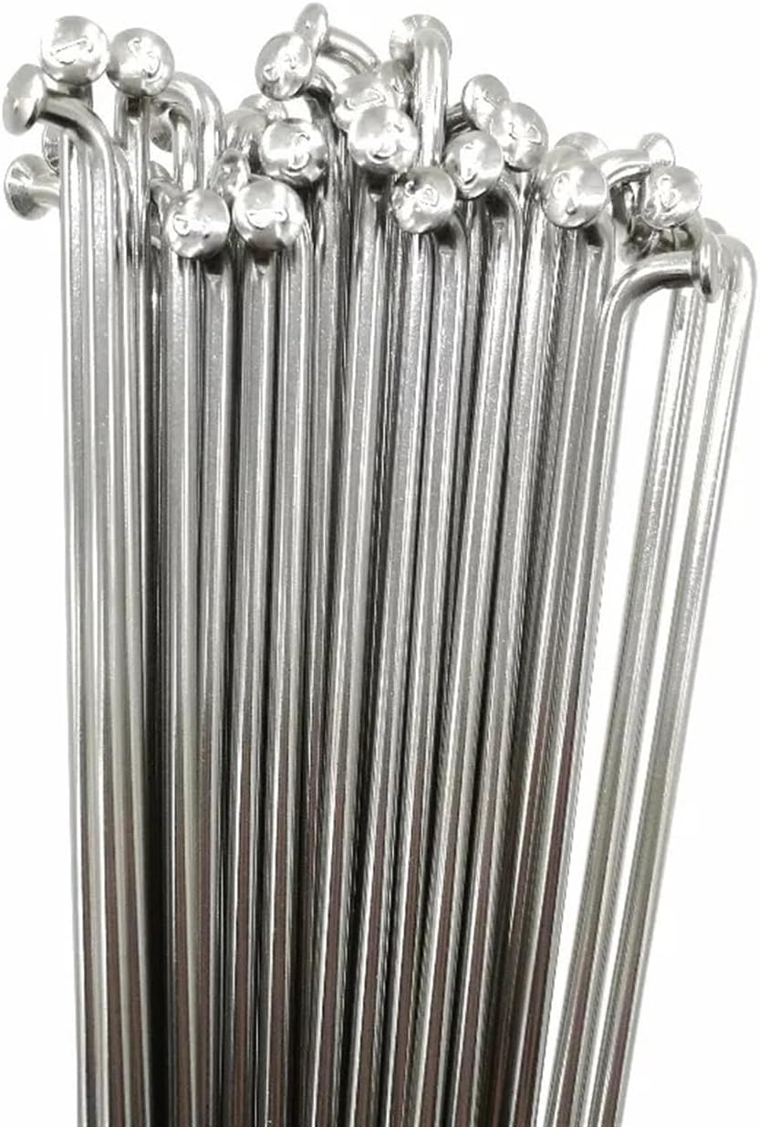 36Pcs Electric Fit for Bicycles Spokes 304 Stainless Steel 12G Spokes Diameter 2.6 mm Electric Bike Spokes J-Bend Length 55mm-112mm Range Bike Spoke Parts