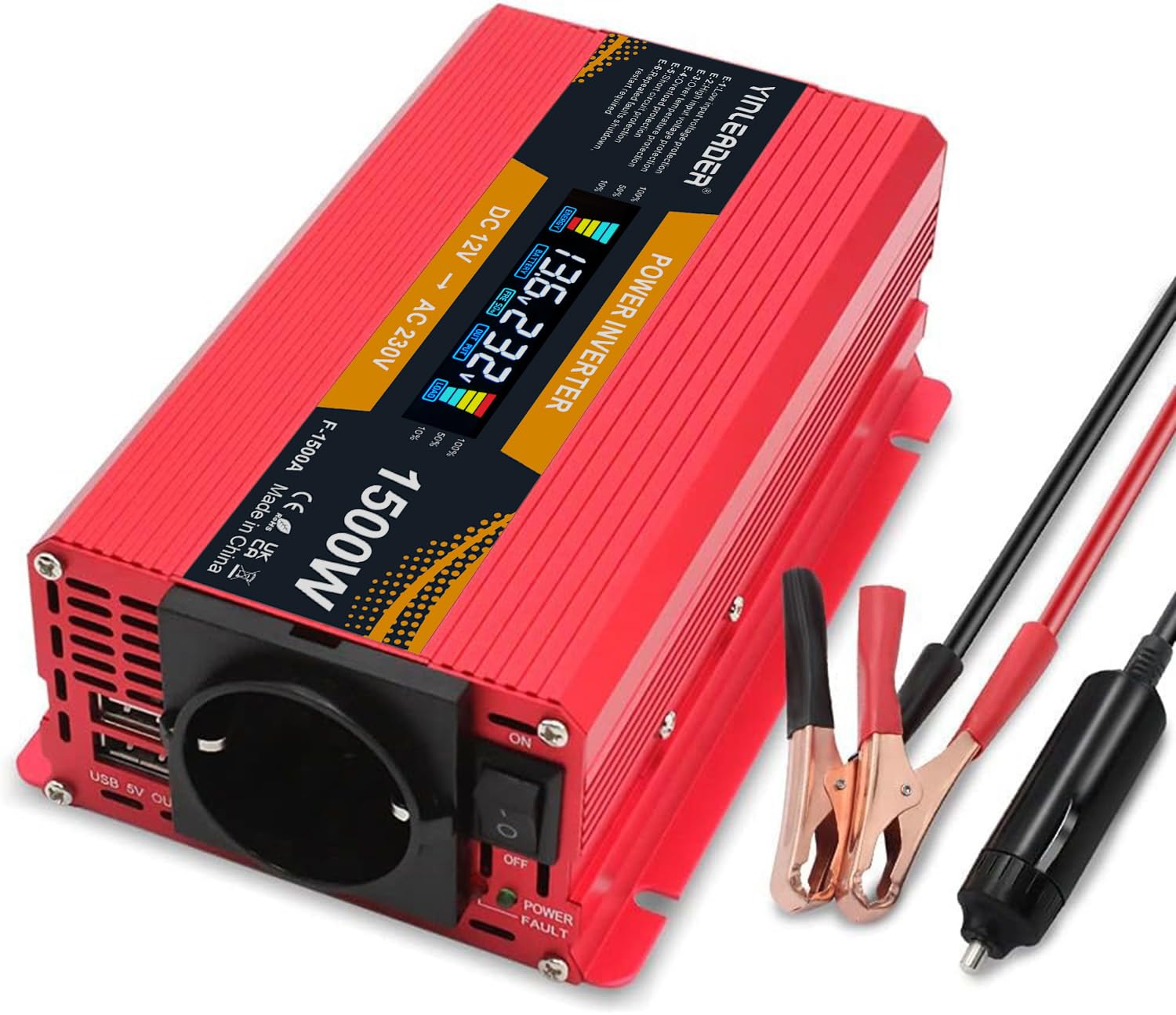 EPEVER IPower-Plus IP1500-12 1500W Omvormer 12V naar 230V - Stuks