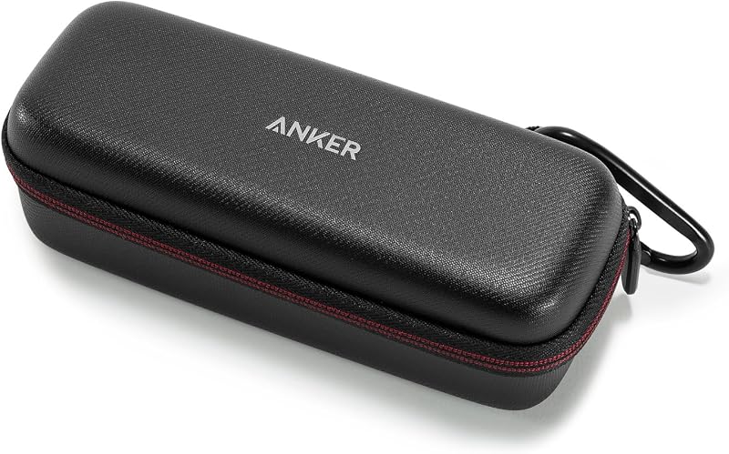 Estuche de viaje oficial SoundCore (para parlante SoundCore 2/Power Bank Anker 737) - Estuche de transporte de protección premium de cuero PU