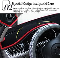 Vista 5 de Great-luck Alfombrilla para salpicadero, accesorios interiores personalizados, reduce el deslumbramiento, elimina las grietas para Nissan Rogue