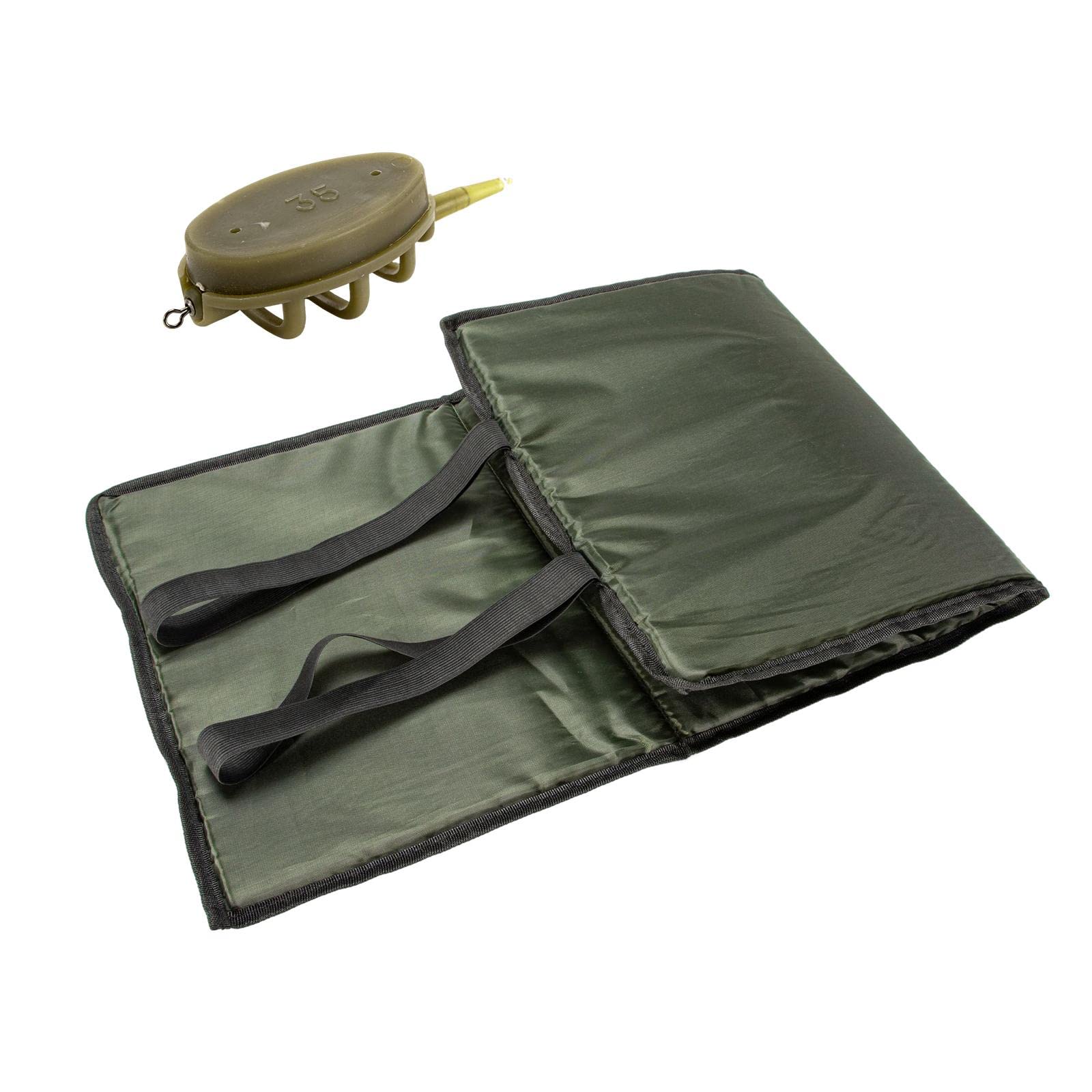B Baosity Tapis de Réception Pliable, Ensemble de Feeders pour La Pêche, Tapis de Réception Portable et Pliable pour La Pêche, Le Camping, La Randonnée et