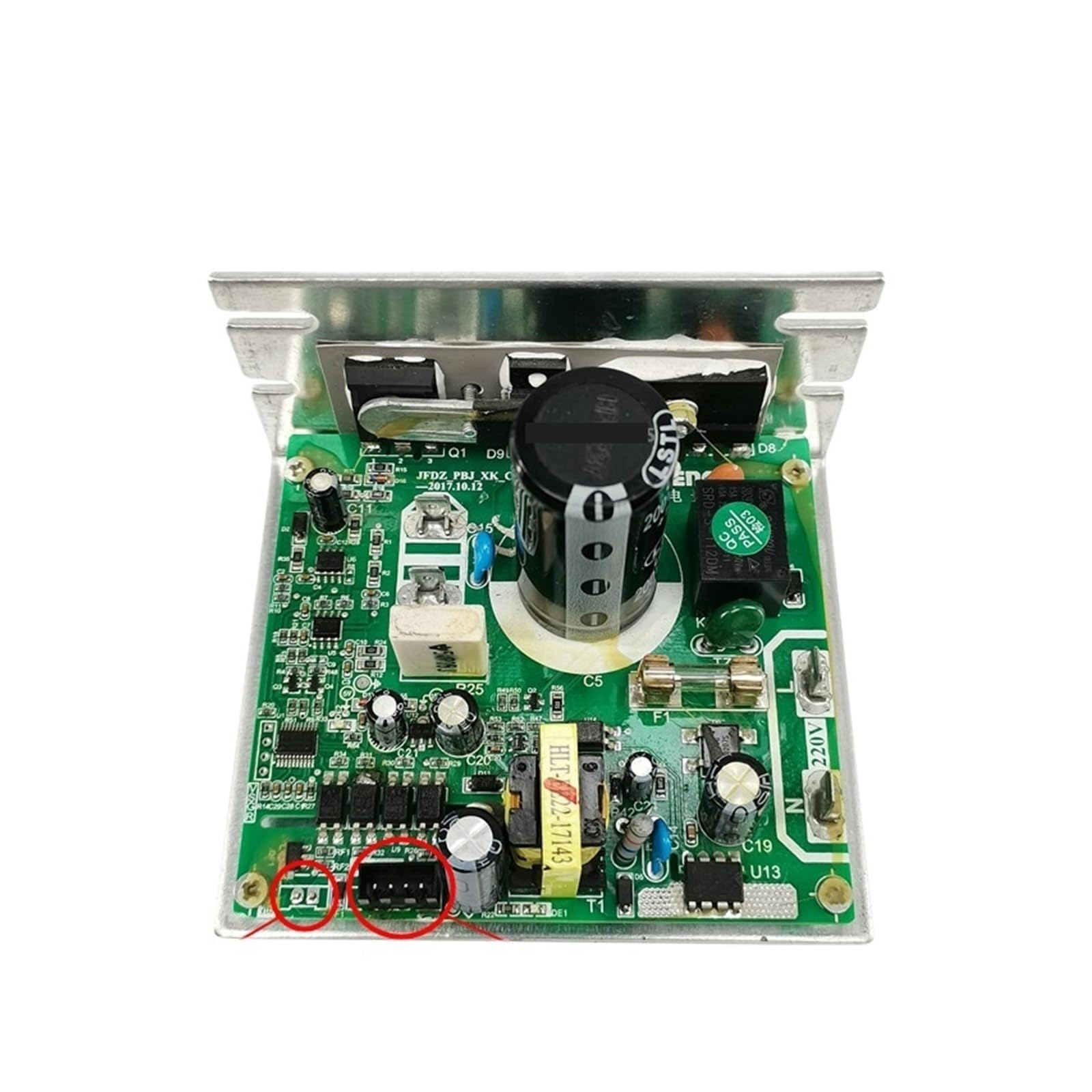 Treadmill Motor Controller，Compatible For JFDZ，PBJ-XK，Compatible For COMST，V2.07 Control Board Circuit Driver Power Supply Board(4PIN LCD cable,No sensor)