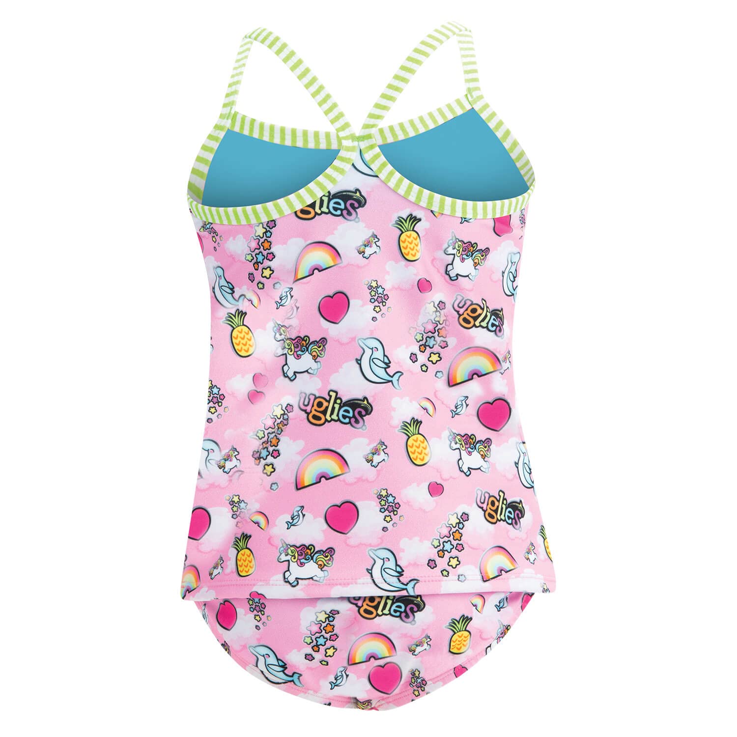 Dolfin Uglies Girls Swimsuit 2 Piece Tankini Set