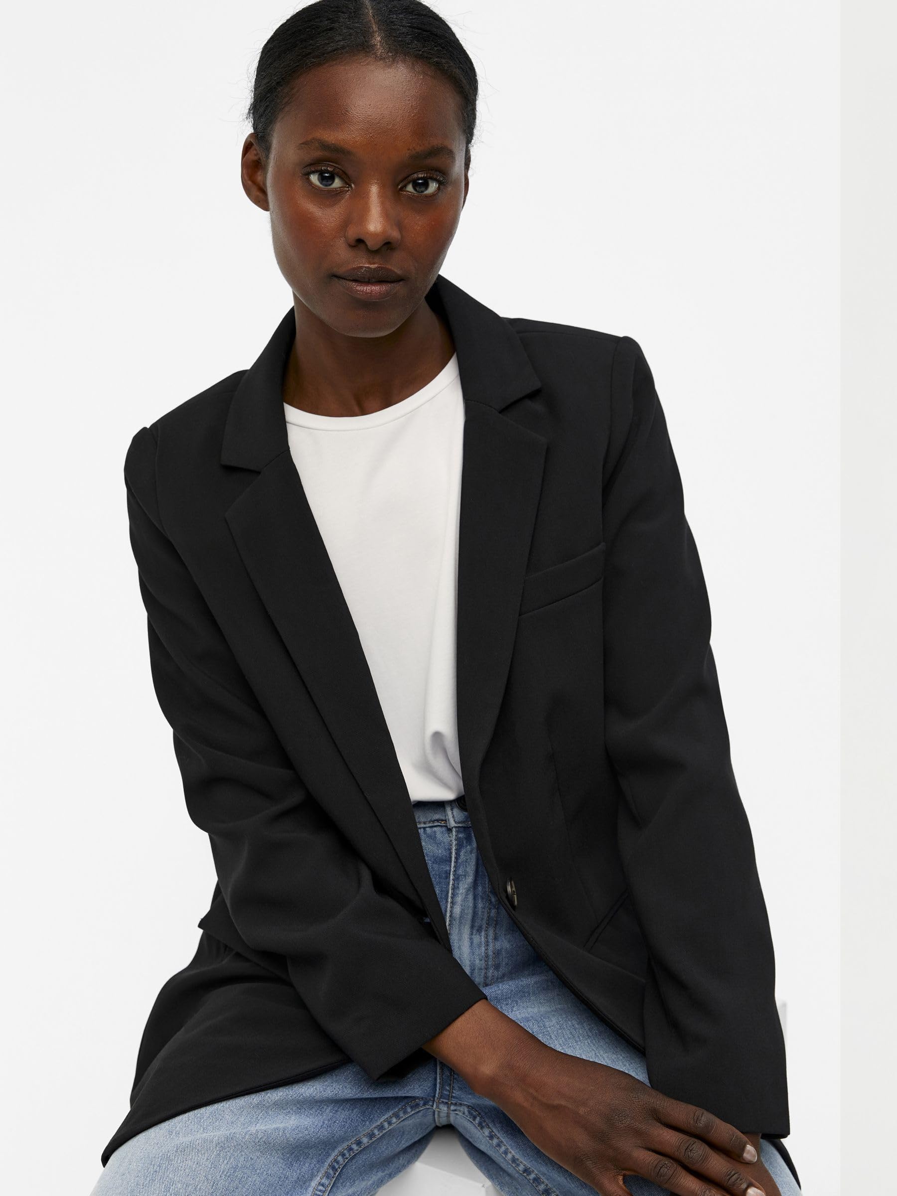 Object Blezerek Kobiety Objsigrid L/S Blazer Noos