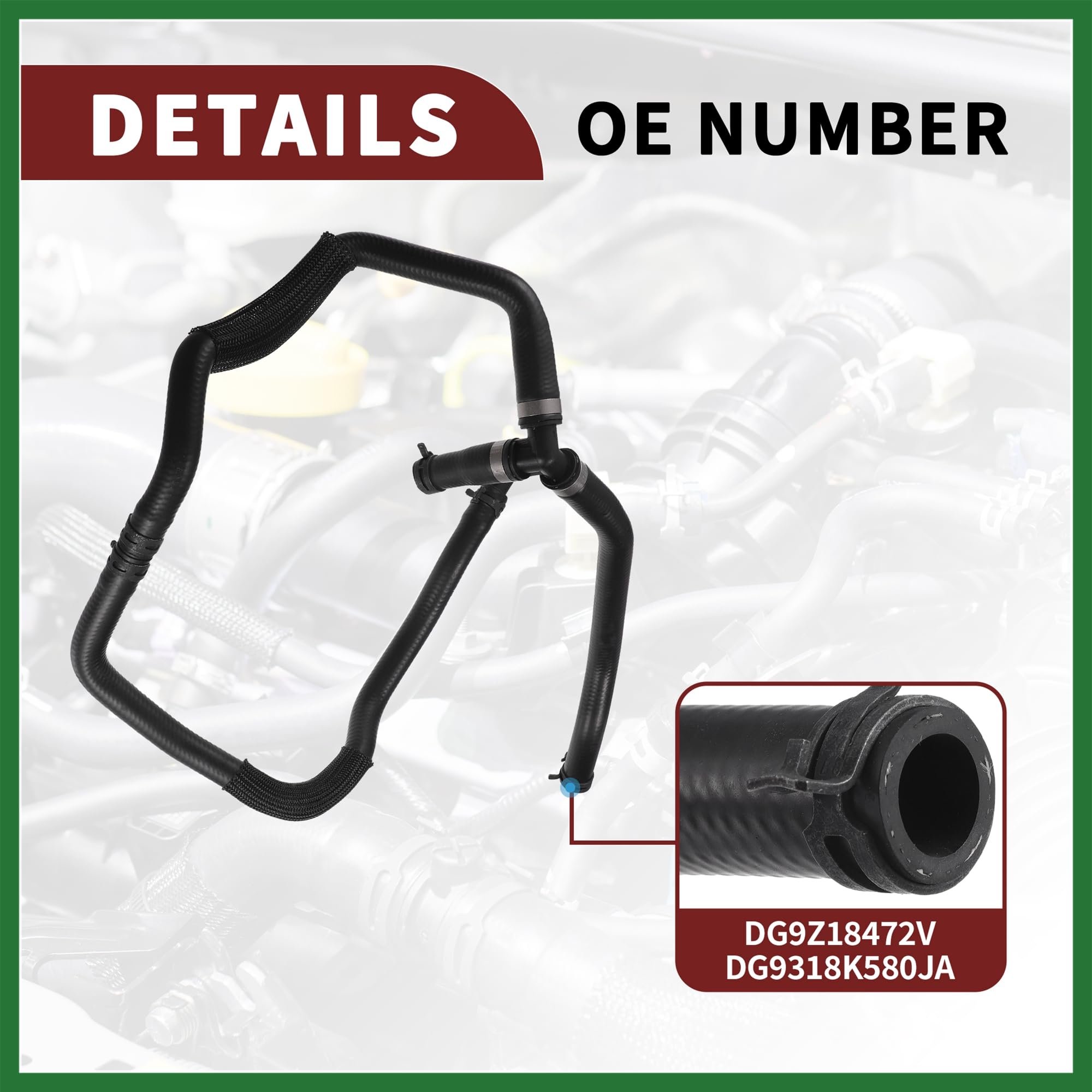 Amazon.com: Motoforti Heater Hose for Ford Fusion 2.0L 2013-2016