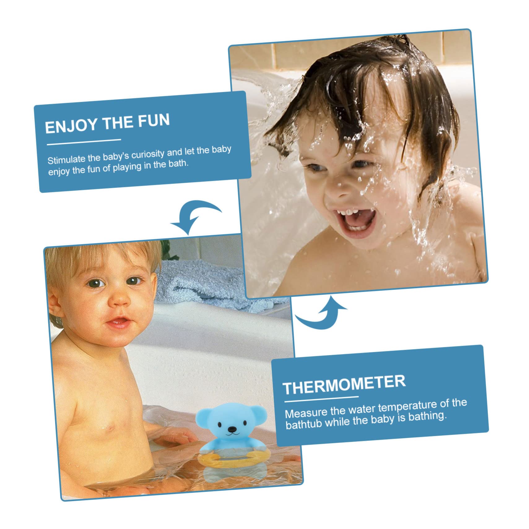 Toddmomy 1pc Bear-Shaped Water Thermometer for Bathing Fun and Shower Toy Accurate Measurement Material for Newborns