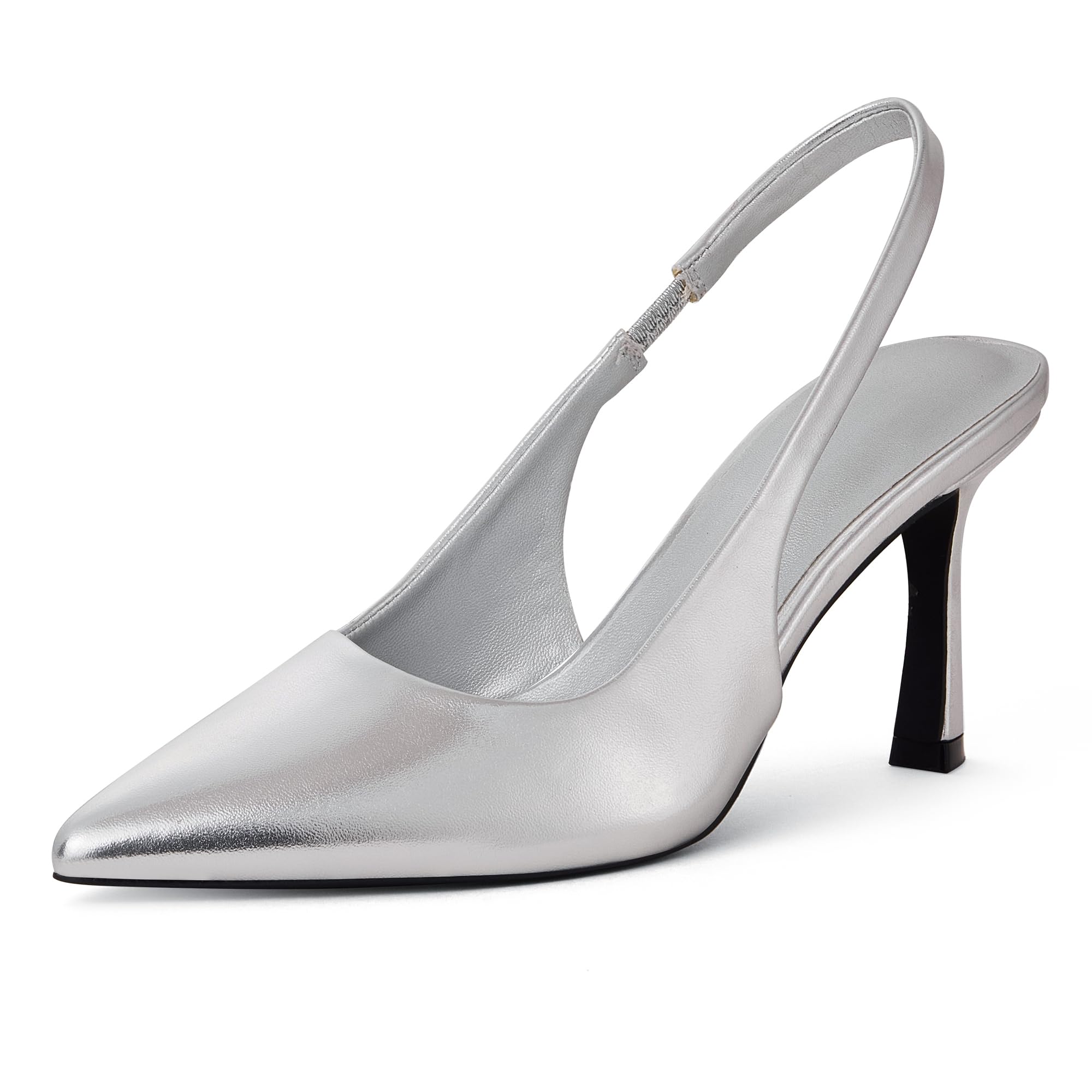 Lichtroze Lak Slingback Pumps met Hak
