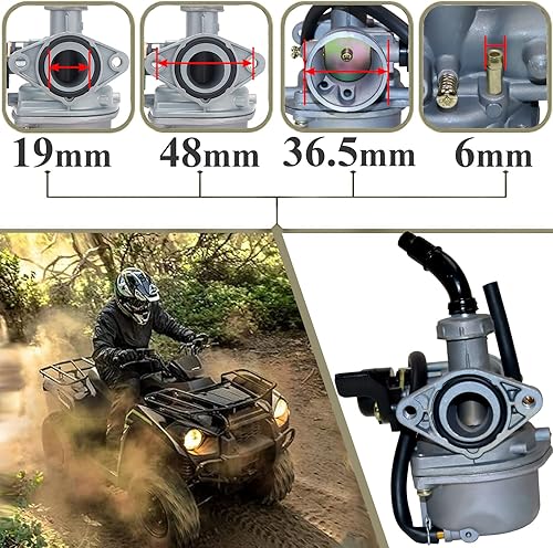 Miniatura 3 de Carburador para 49cc-125cc chino 4 ruedas Coolster Pit Bike Go Karts SDG SSR