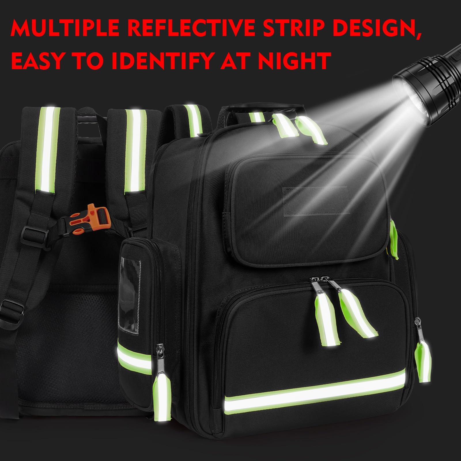 Gatycallaty First Aid Backpack Emergency Medical Backpacks Empty Waterproof Survival Bags Trauma Bag for Nurses Home Car