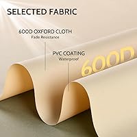 Vista 4 de COSFLY Fundas impermeables para muebles de patio, funda de sofá para exteriores, resistente, se adapta hasta 87 pulgadas de ancho x 37 pulgadas