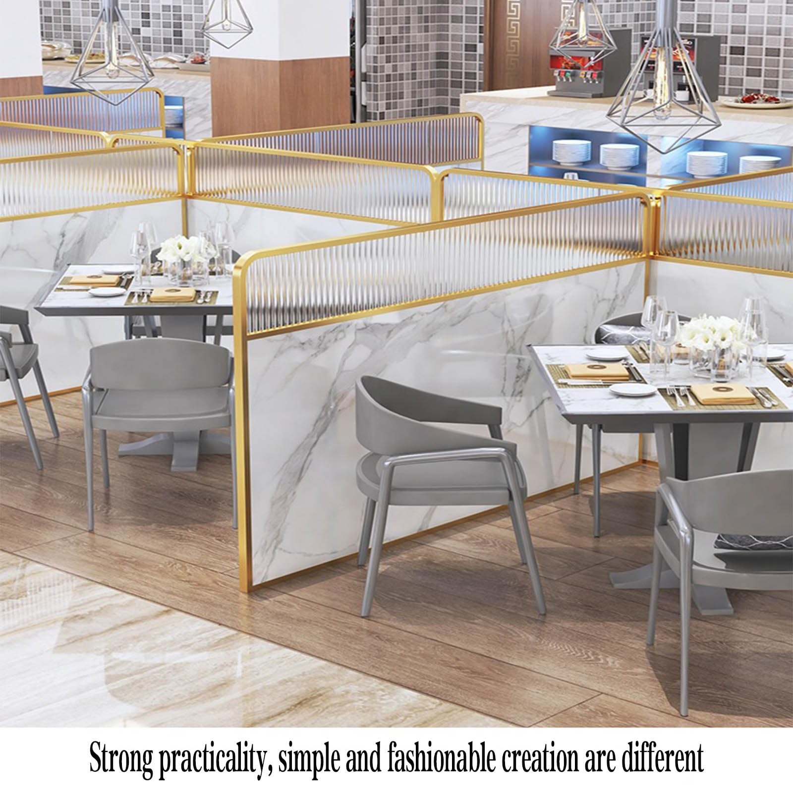 Half Wall Room Divider Glass Restaurant Screen Partition,Wall