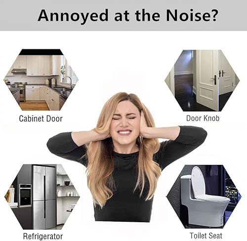 Miniatura 6 de Tope de goma para pomo de puerta, parachoques de perilla de puerta para pared, 36 topes de puerta pequeños y 20 almohadillas para parachoques, tope
