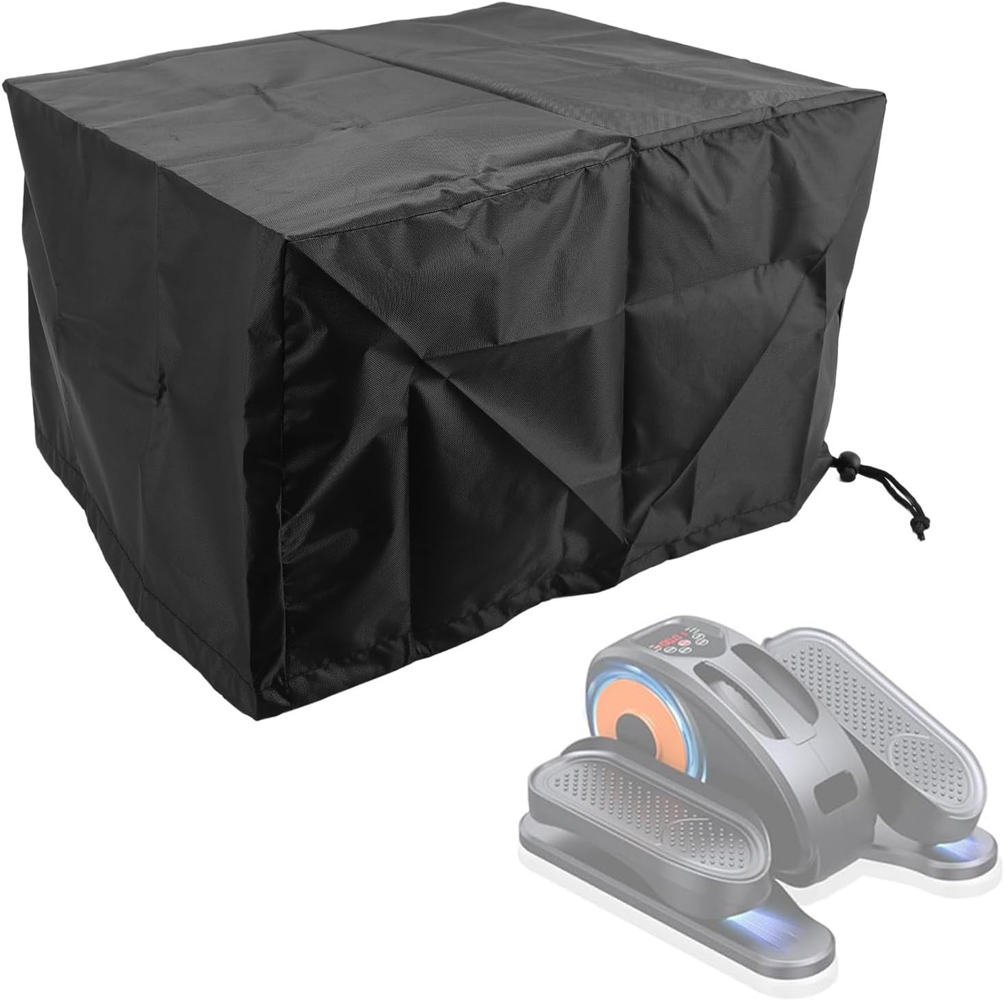 PerGar Exercise Machine Cover, Under Desk Elliptical Machine Cover, 420D Oxford Electric Ellipse Leg Exerciser Cover, Elliptical Trainer Protective Cover for Home (Small)