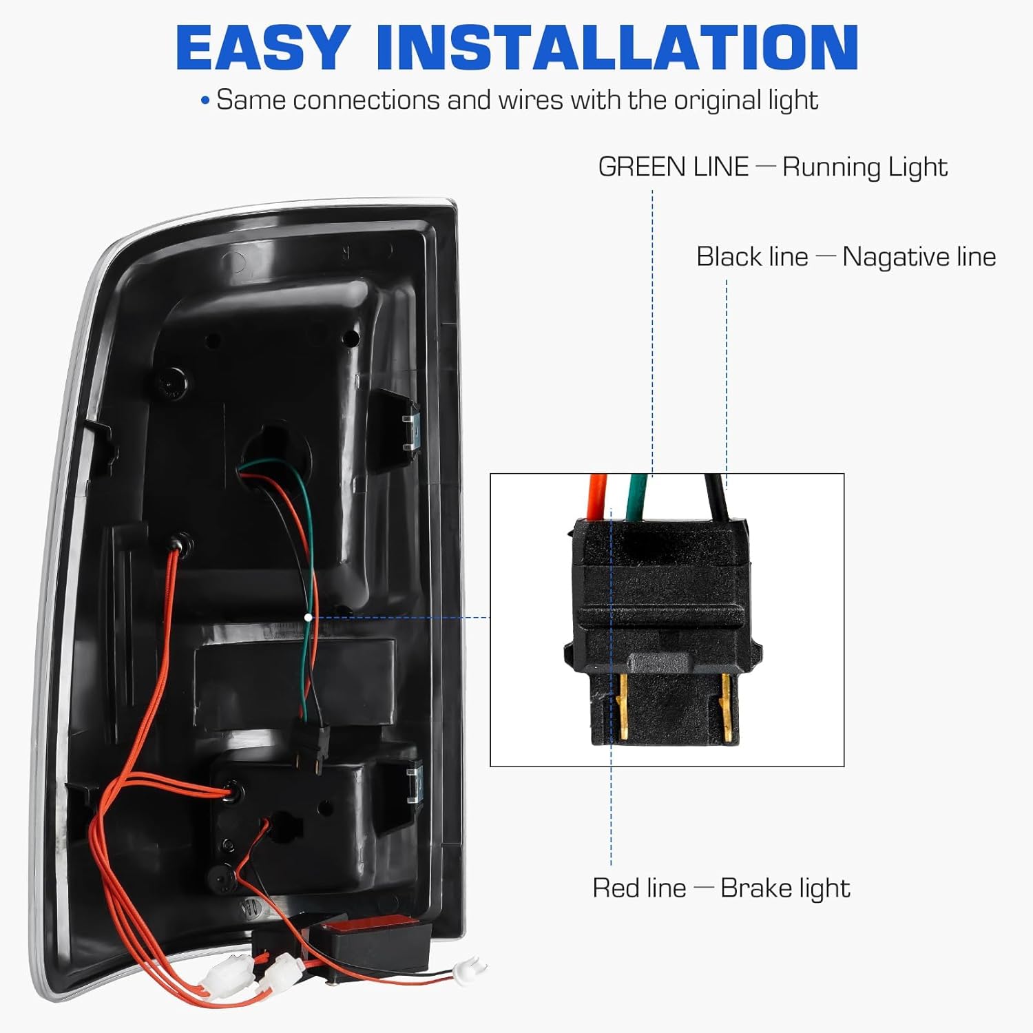 LED Tail Lights Fit for Dodge Ram 1500 2009-2010, 2500 3500 2010, for Ram 1500 2500 3500 2011-2018, 1500 Classic 2019(Only Fit FactoryHalogen Version and 921 Reverse Bulb),Smoke Lens