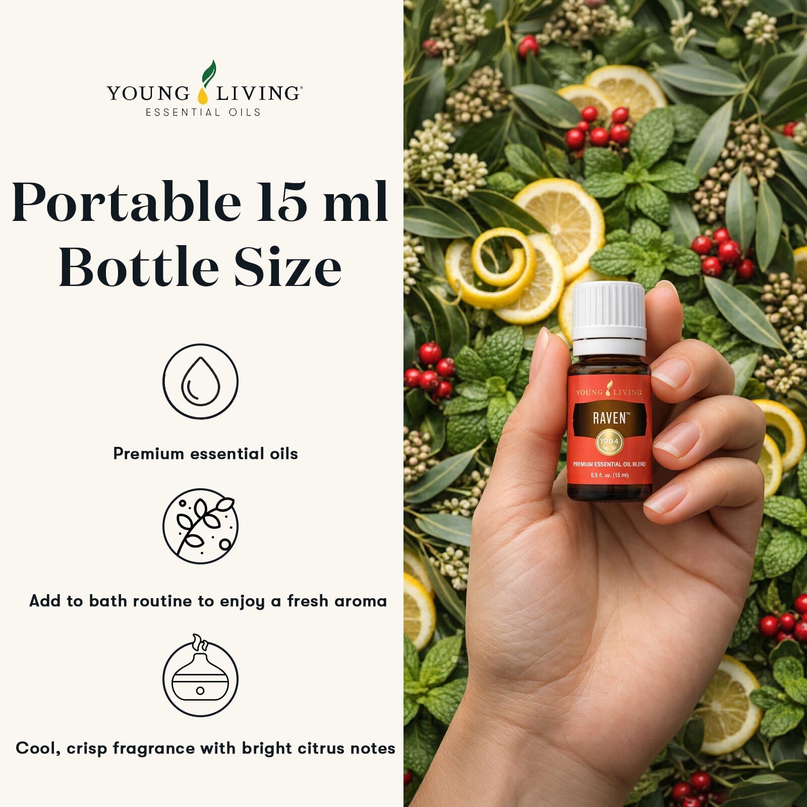 Young Living Raven レイブン エッセンシャルオイル 15ml Amazon.com: Young Living Raven Essential Oil Blend | 15 ml