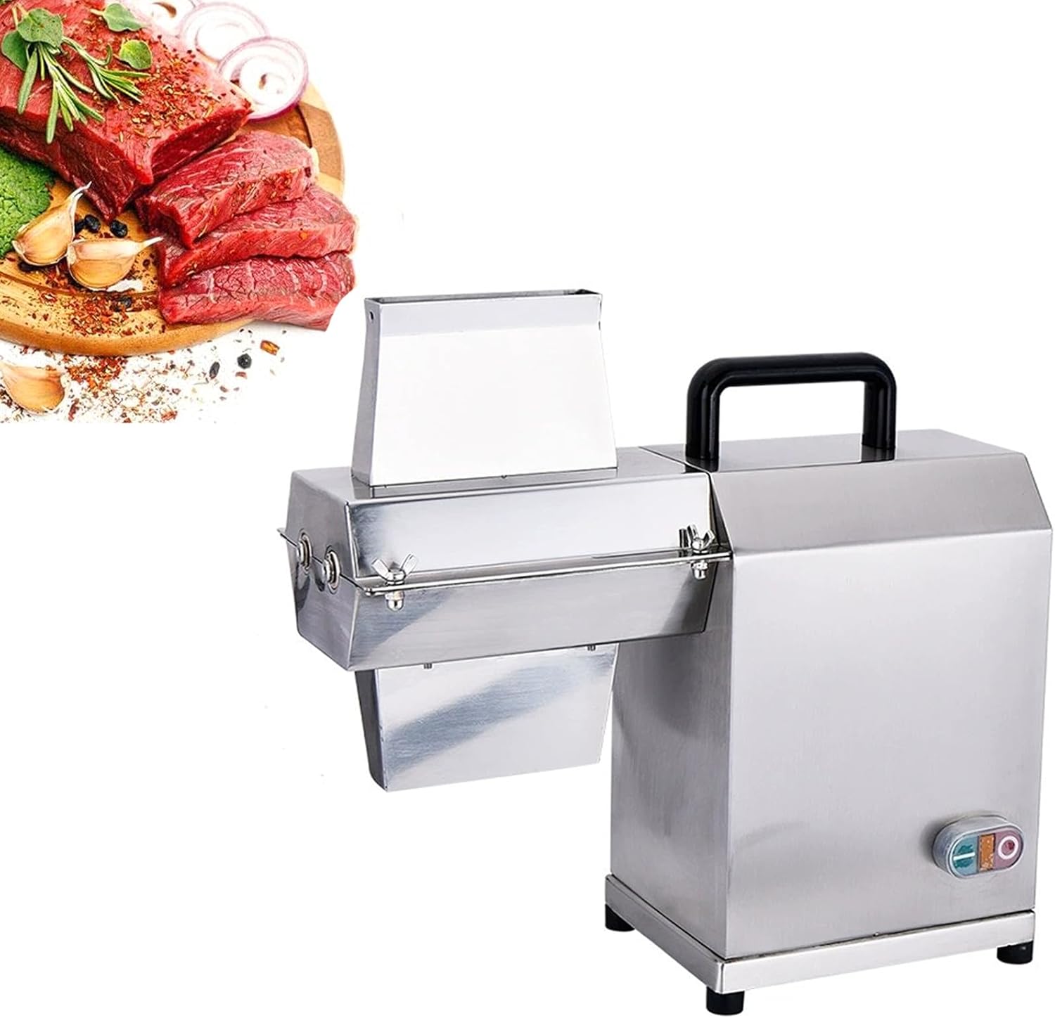 Commercial Meat Tenderizer, 450W Electric Meat Flatten Tool, Stainless Steel Meat Tenderizer Machine,for Beef, Turkey