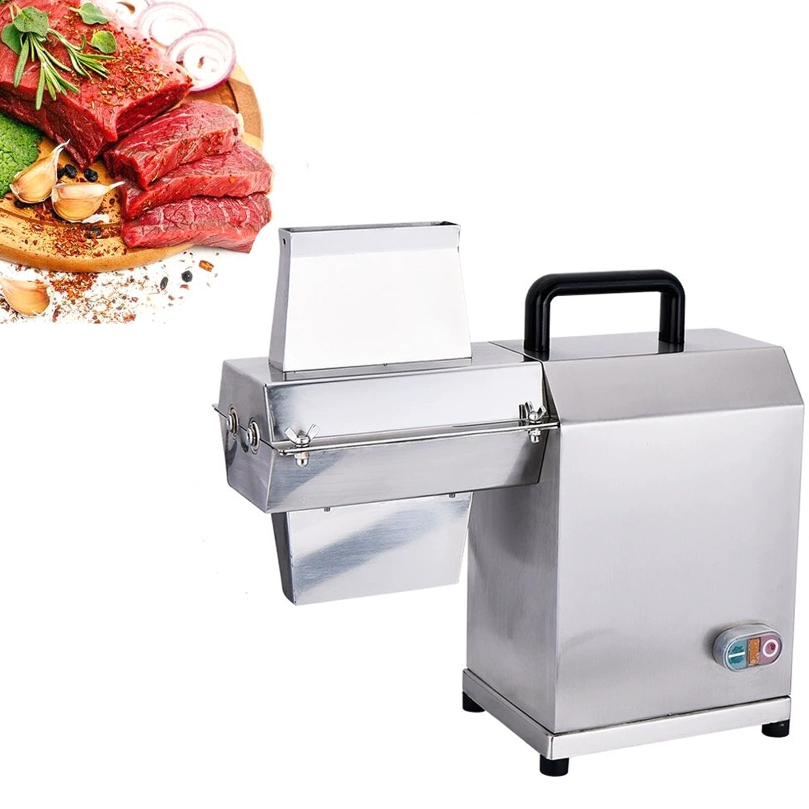 YXZQLOZ Electric meat tenderizer, 450W stainless steel model, suitable for beef and turkey.