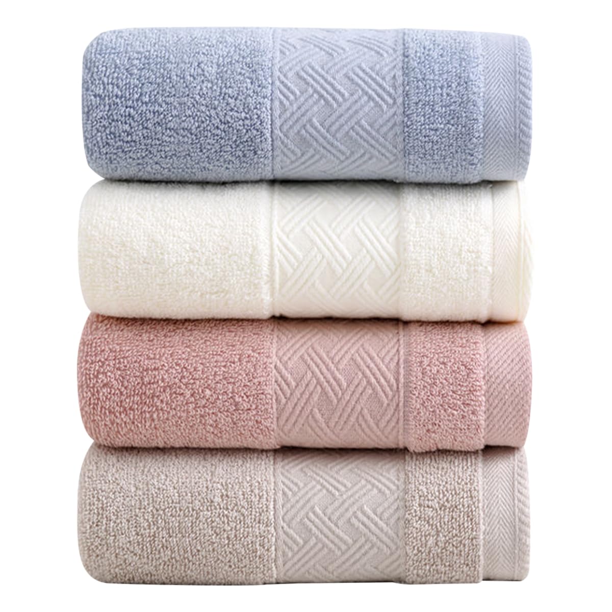 Serviette de toilette coton extra douce lot de 4 essuie-mains de qualité