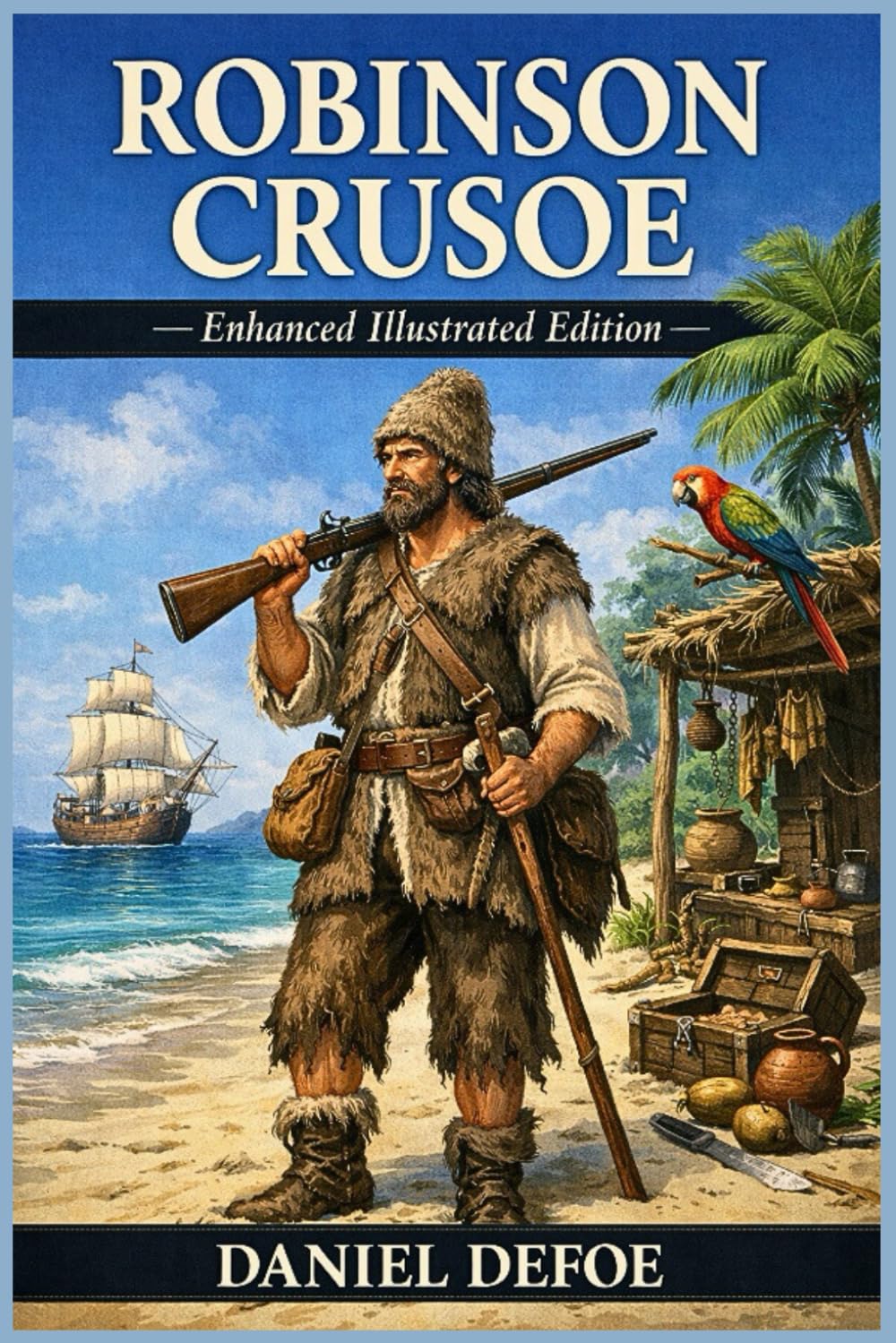 Robinson Crusoe: Enhanced Illustrated Edition
