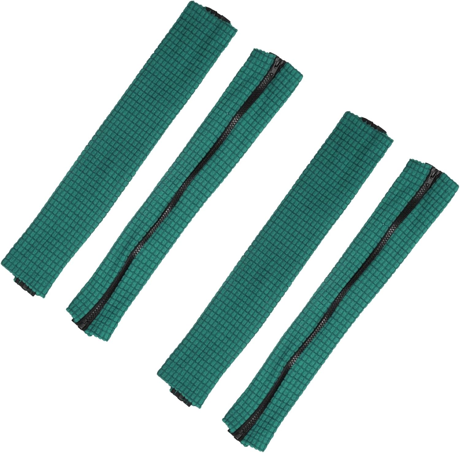 PATIKIL 22x4 in Office Chair Armrest Covers, 2 Pair Office Chair Arm Covers Long Computer Chairs Arm Rest Cover with Zipper Removable Rest Slipcover Hand Rest Protector, Forest Green