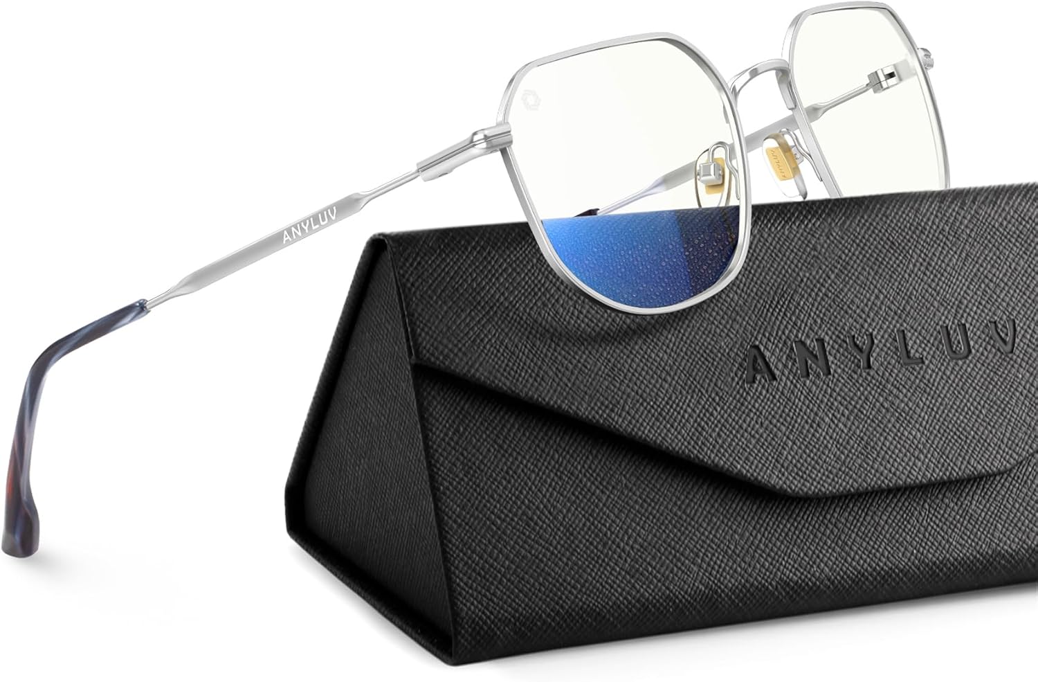 ANYLUV Blue Light Blocking Glasses for Men, Fashion Lightwight Blue Light Glasses Computer Screen Blocker Eyewear