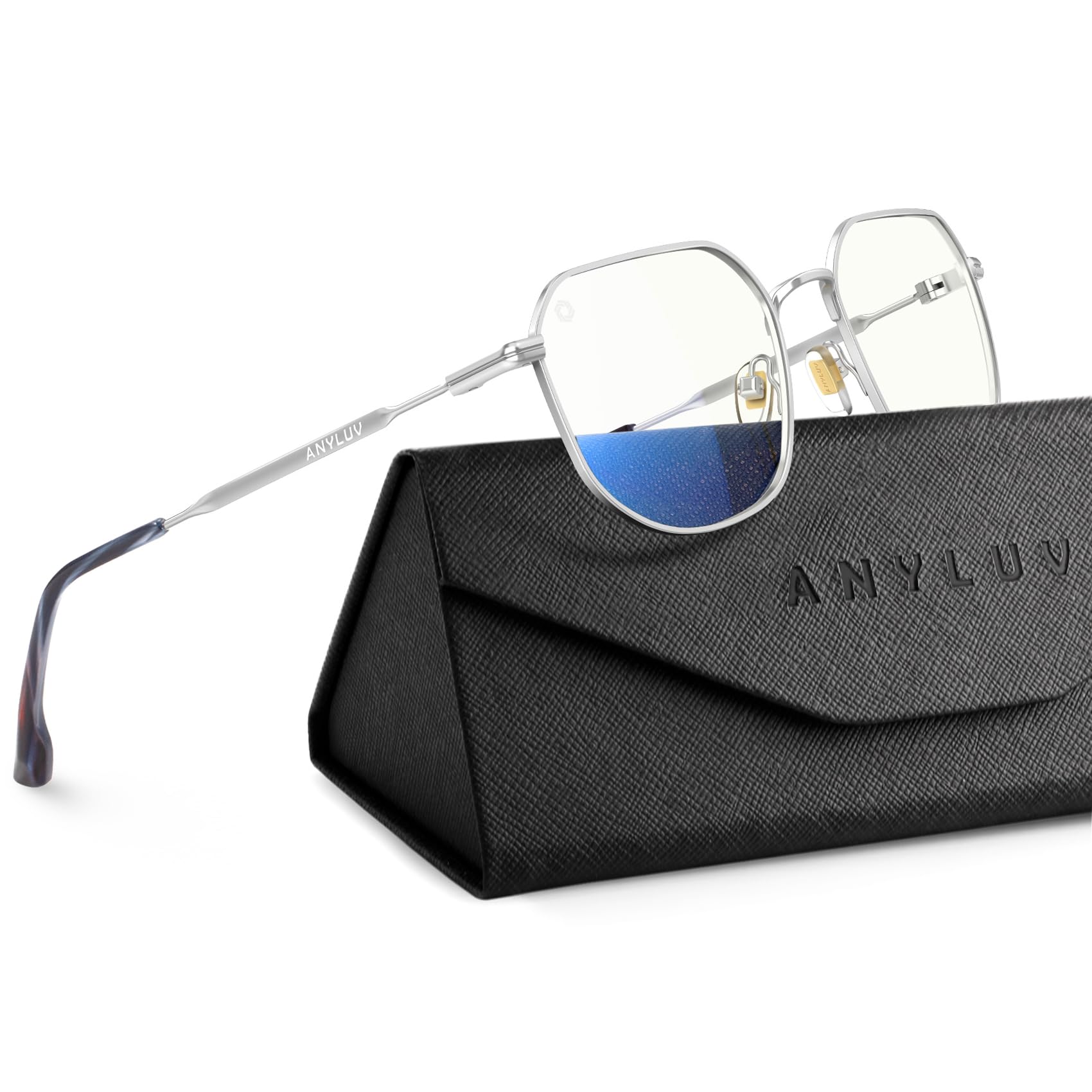 ANYLUV Blue Light Blocking Glasses fo Men, Fashion Lightwight Blue Light Glasses Computer Screen Blocker Eyewear