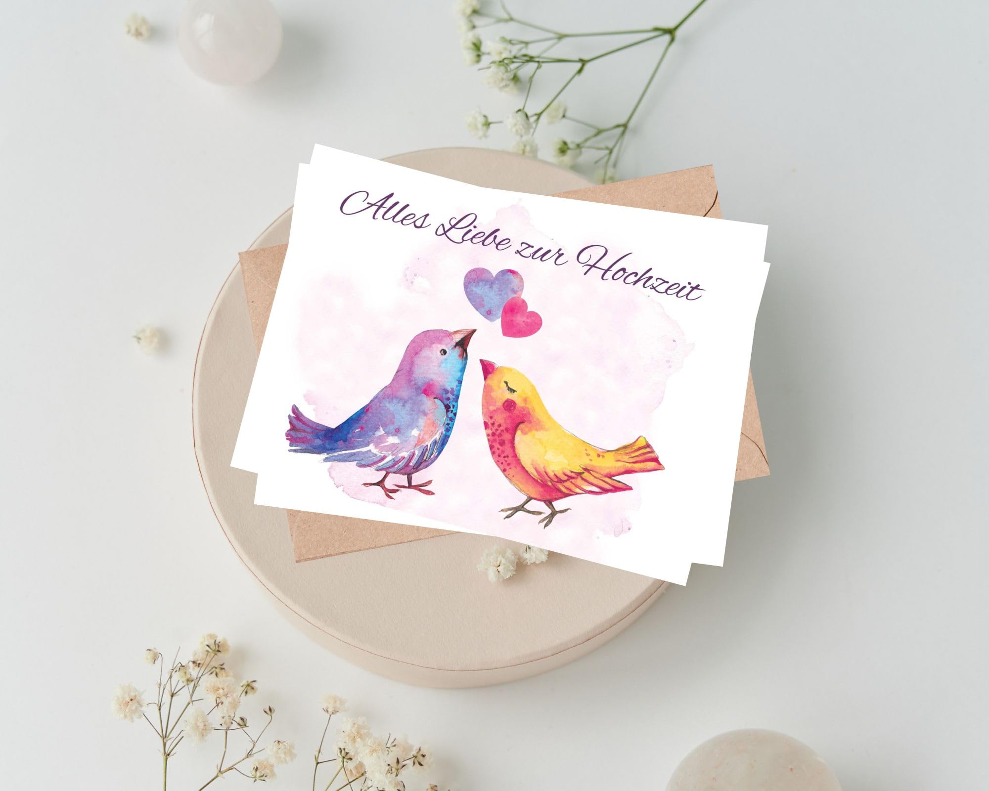 Twizler Hochzeitskarte Mit Kolibri-Design – 'On Your Wedding Day' Für Braut & Bräutigam