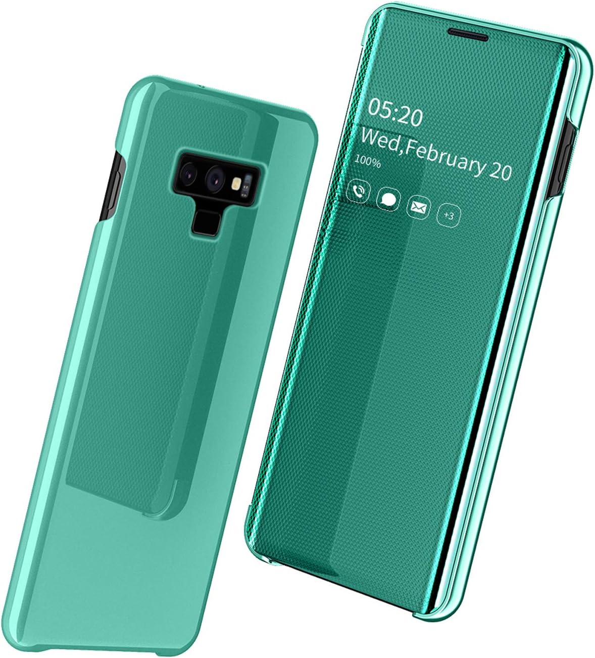 ケース Galaxy Note9 ミラー 手帳型 人気 かわいい Puレザー 予約販売品