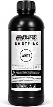 Premium UV DTF Ink 500ML Ultraviolet Ink CMYK + White + Gloss Varnish for UV DTF Printers Hard Surface Vivid Colors XP600 TX800 I3200 L805 1390 DX5 DX6 DX7 I1600 DX10 White